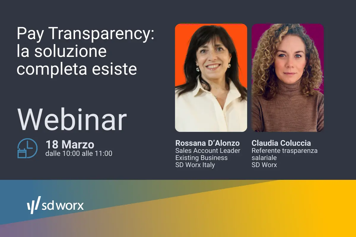 SD Worx Italy Webinar 18.03 - Pay Transparency